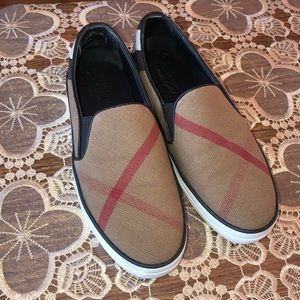 Authentic Burberry slip ons/sneakers